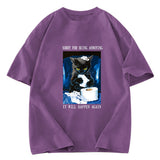 Tokyosol Naughty Cat Destroys Toilet Paper Washed T-Shirt