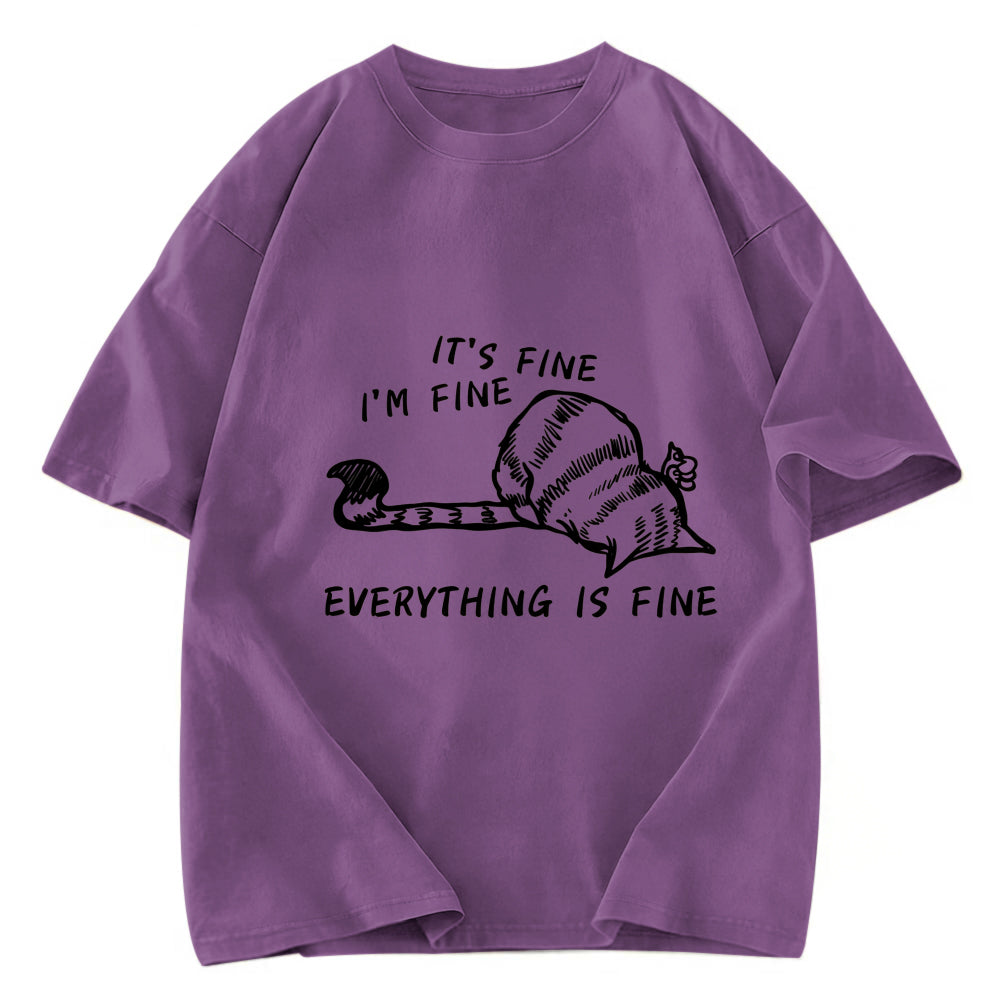 Tokyosol Everything Is Fine Washed T-Shirt