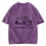 Tokyosol Everything Is Fine Washed T-Shirt