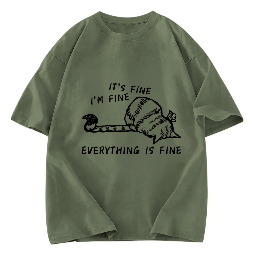 Tokyosol Everything Is Fine Washed T-Shirt