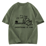 Tokyosol Everything Is Fine Washed T-Shirt