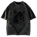Tokyosol Six-eyed Cat Japan Washed T-Shirt