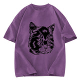 Tokyosol Six-eyed Cat Japan Washed T-Shirt