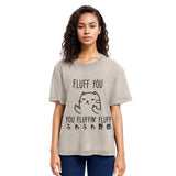 Tokyosol Fluff You Cat Washed T-Shirt