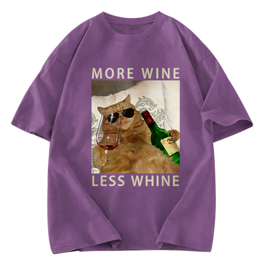 Tokyosol More Wine Less Whine Washed T-Shirt