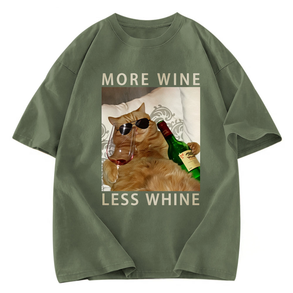 Tokyosol More Wine Less Whine Washed T-Shirt