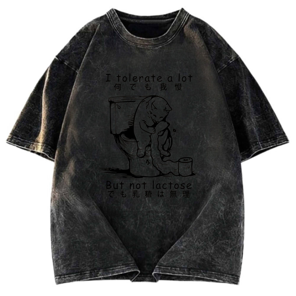 Tokyosol I Am Lactose Intolerant Washed T-Shirt