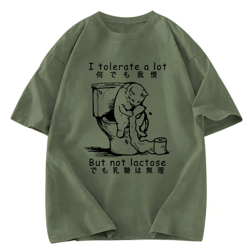 Tokyosol I Am Lactose Intolerant Washed T-Shirt