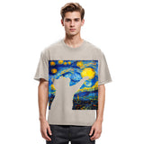 Tokyosol Black Cat Touch The Moon Washed T-Shirt