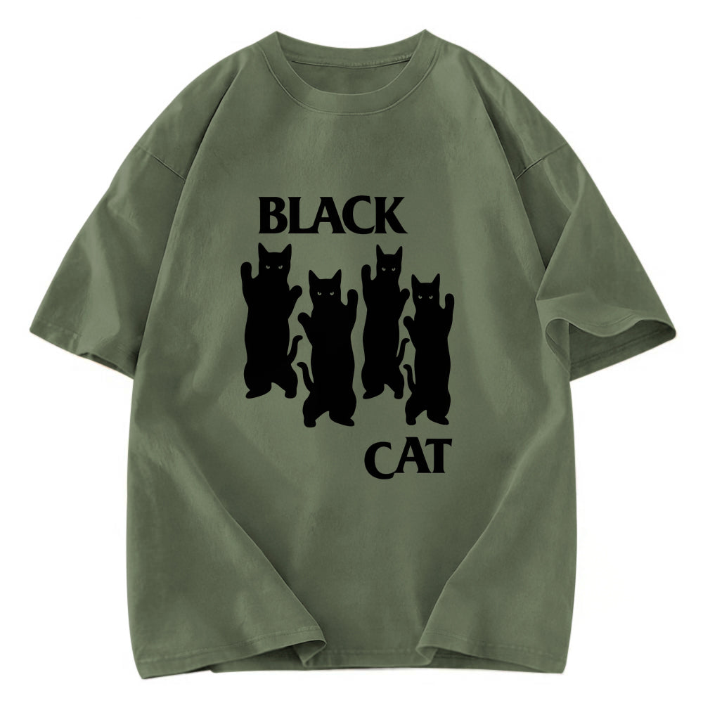 Tokyosol Four Black Cats Washed T-Shirt
