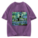 Tokyosol Water Lilies And Japanese Bridge Washed T-Shirt