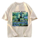 Tokyosol Water Lilies And Japanese Bridge Washed T-Shirt