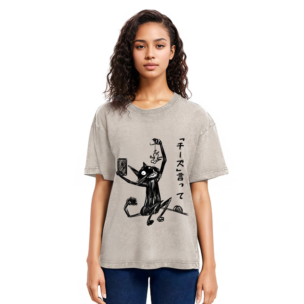 Tokyosol Say Cheese Washed T-Shirt