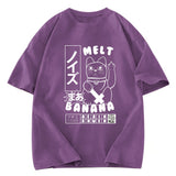 Tokyosol Melt Banana Cat Washed T-Shirt