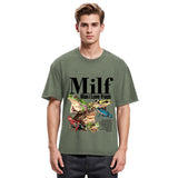 Tokyosol Man I Love Frogs Meme Washed T-Shirt