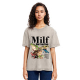 Tokyosol Man I Love Frogs Meme Washed T-Shirt