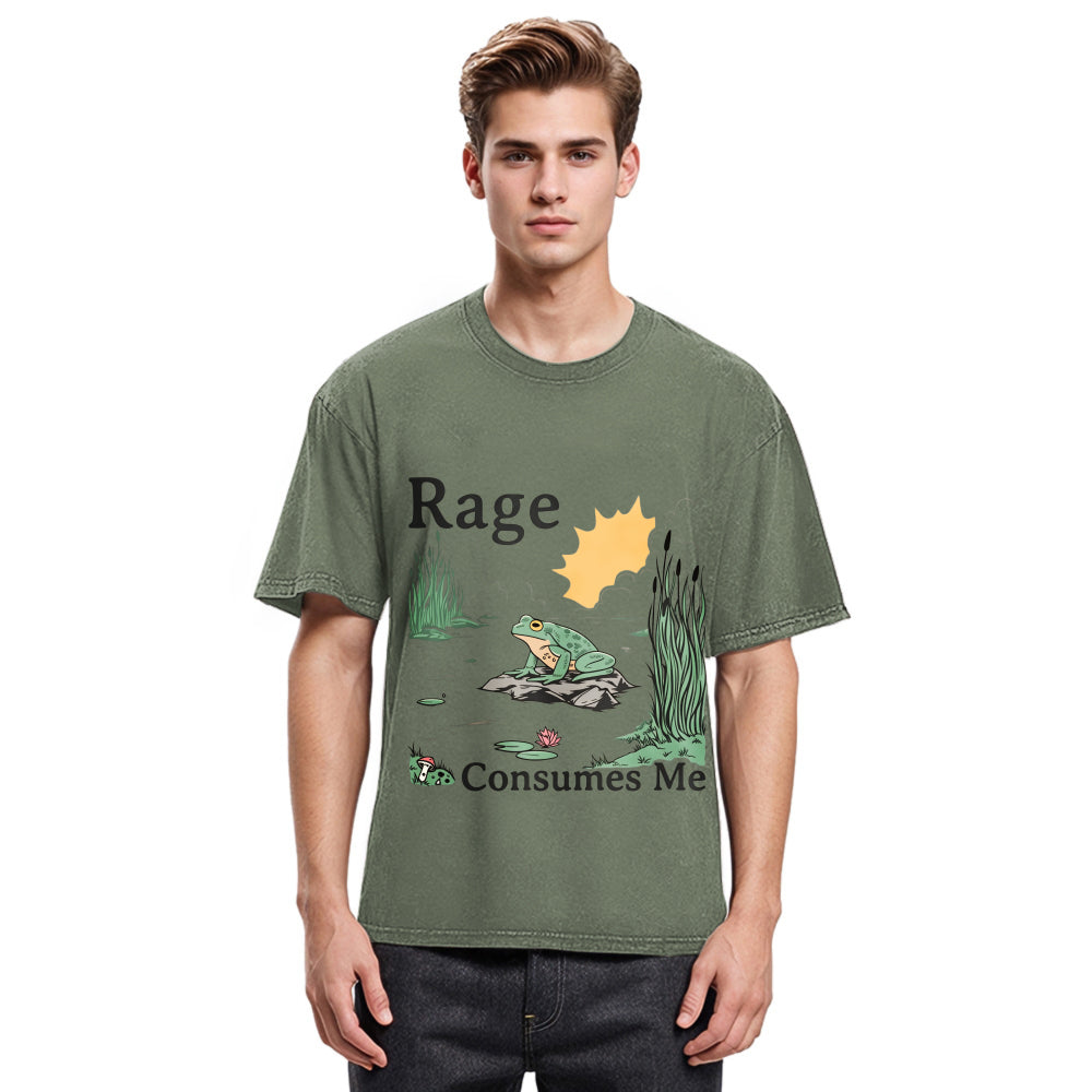 Tokyosol Rage Consumes Me Frog Pond Washed T-Shirt