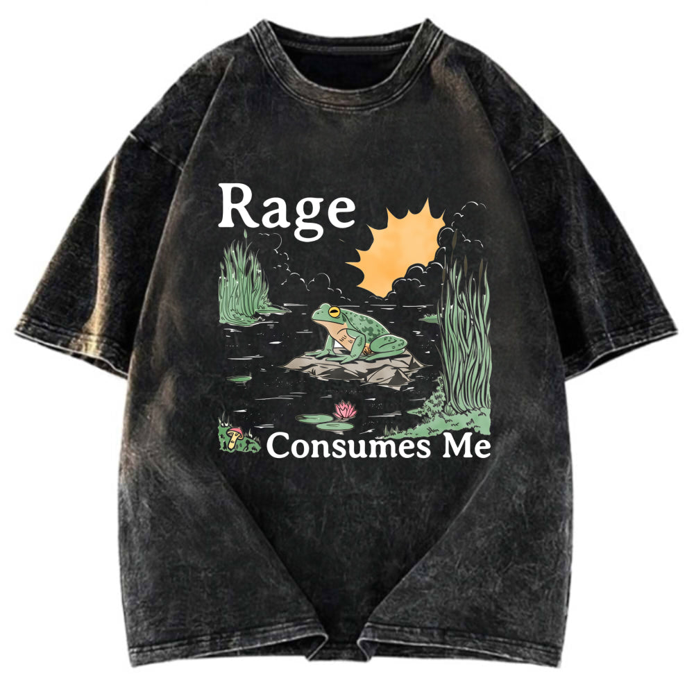Tokyosol Rage Consumes Me Frog Pond Washed T-Shirt