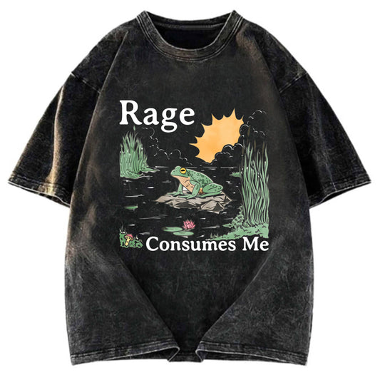 Tokyosol Rage Consumes Me Frog Pond Washed T-Shirt