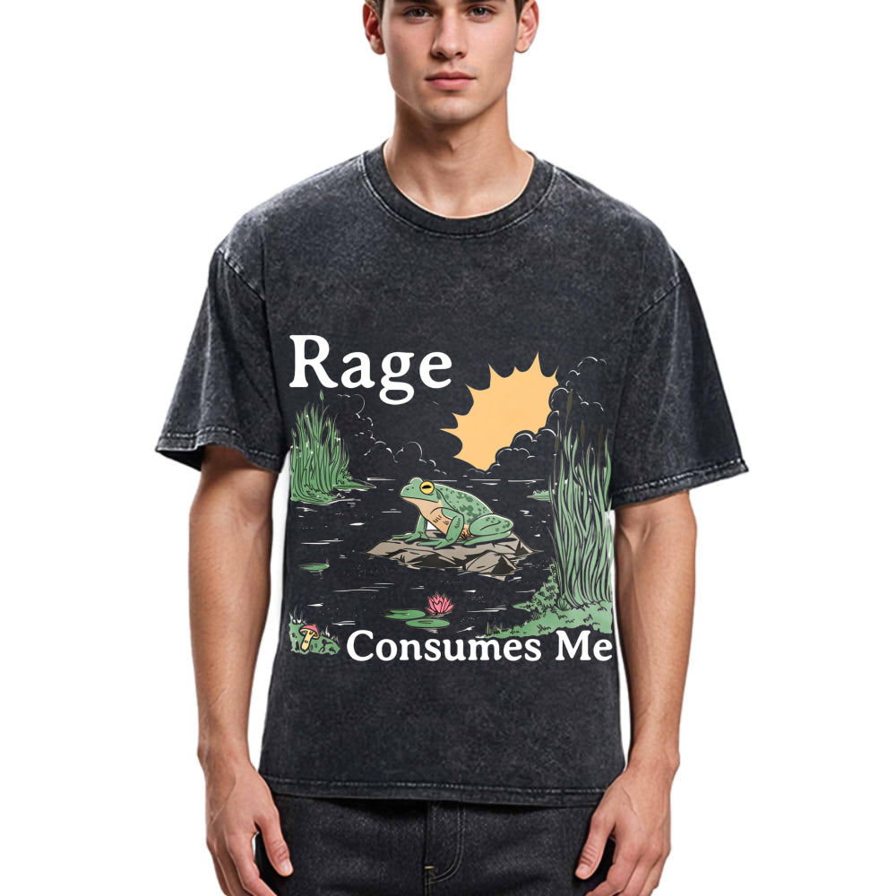 Tokyosol Rage Consumes Me Frog Pond Washed T-Shirt