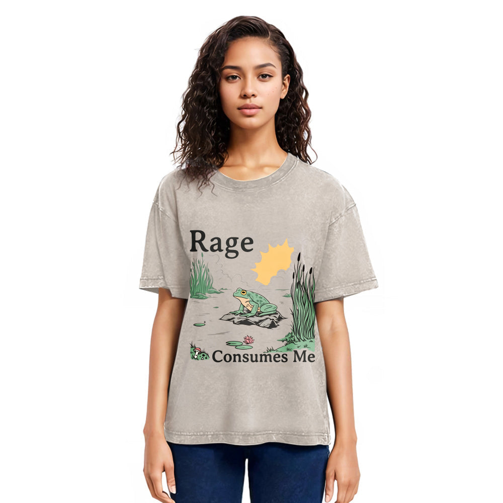 Tokyosol Rage Consumes Me Frog Pond Washed T-Shirt