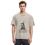 Tokyosol Frog Riding A Balance Scooter Washed T-Shirt