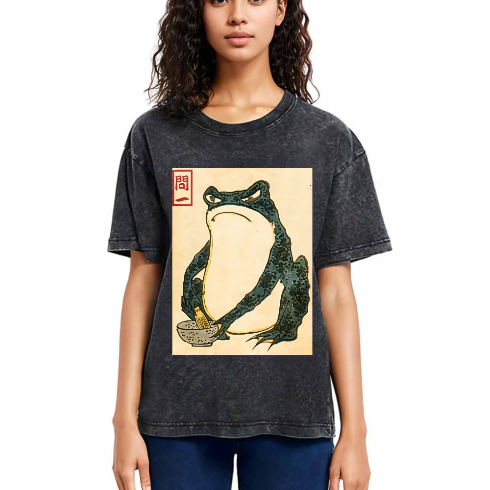 Tokyosol Matsumoto Hoji Japanese Frog Washed T-Shirt