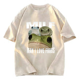 Tokyosol Man I Love Frogs Washed T-Shirt