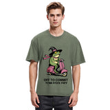 Tokyosol Off to Commit Tom Foolery Frog Washed T-Shirt