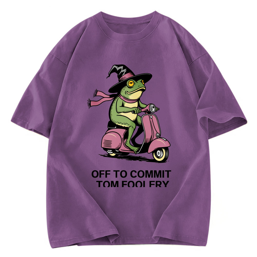 Tokyosol Off to Commit Tom Foolery Frog Washed T-Shirt