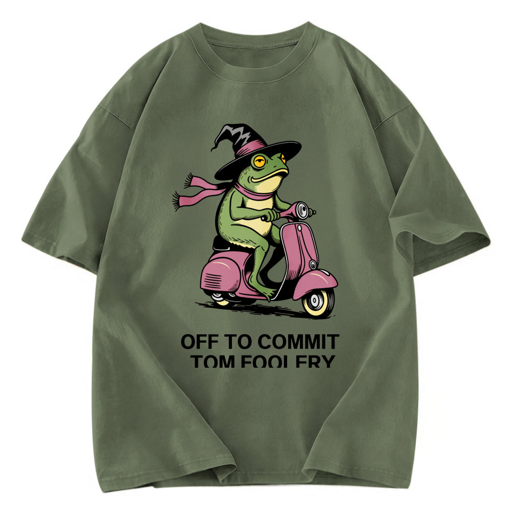 Tokyosol Off to Commit Tom Foolery Frog Washed T-Shirt