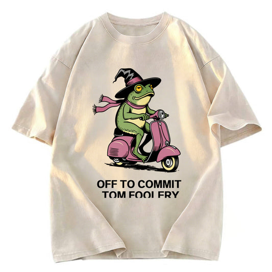 Tokyosol Off to Commit Tom Foolery Frog Washed T-Shirt