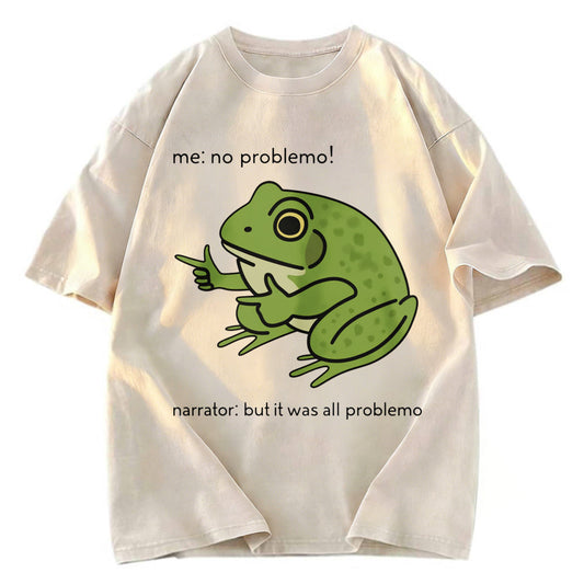 Tokyosol Stupid Frog Meme Washed T-Shirt