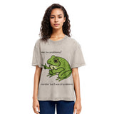 Tokyosol Stupid Frog Meme Washed T-Shirt