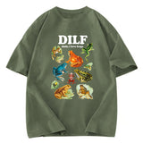 Tokyosol Dude I Love Frog Washed T-Shirt
