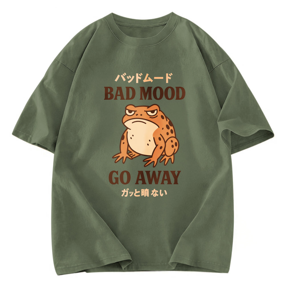 Tokyosol Bad Mood Go Away Japanese Meme Washed T-Shirt