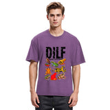 Tokyosol DILF Man I Love Frogs Funny Meme Washed T-Shirt