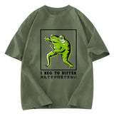 Tokyosol I Beg To Differ Frog Japanese Washed T-Shirt