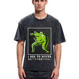 Tokyosol I Beg To Differ Frog Japanese Washed T-Shirt
