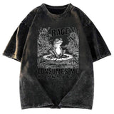 Tokyosol Angry Frog Washed T-Shirt