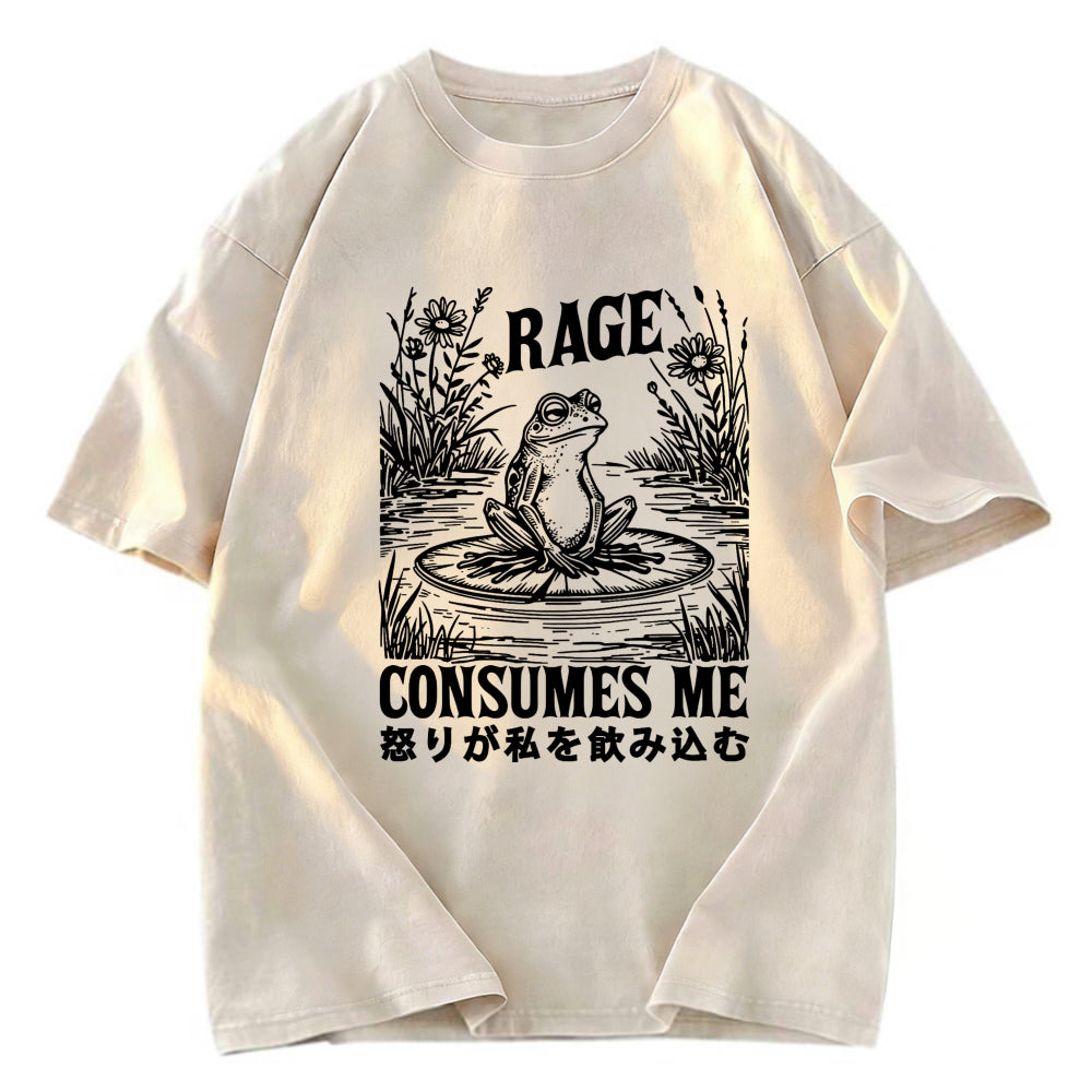 Tokyosol Angry Frog Washed T-Shirt