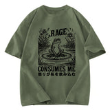 Tokyosol Angry Frog Washed T-Shirt