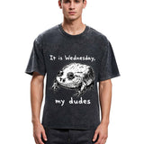 Tokyosol Wednesday Frog Vintage Washed T-Shirt