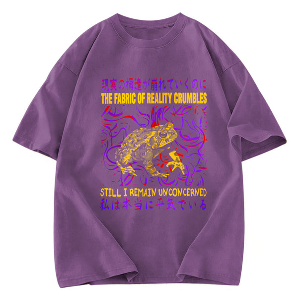 Tokyosol Fabric of Reality Crumbles Still I Remain Unconcerned Washed T-Shirt