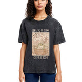 Tokyosol Onsen Frog Japanese Washed T-Shirt