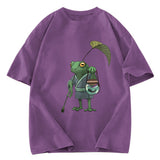 Tokyosol A Frog and His Son Washed T-Shirt