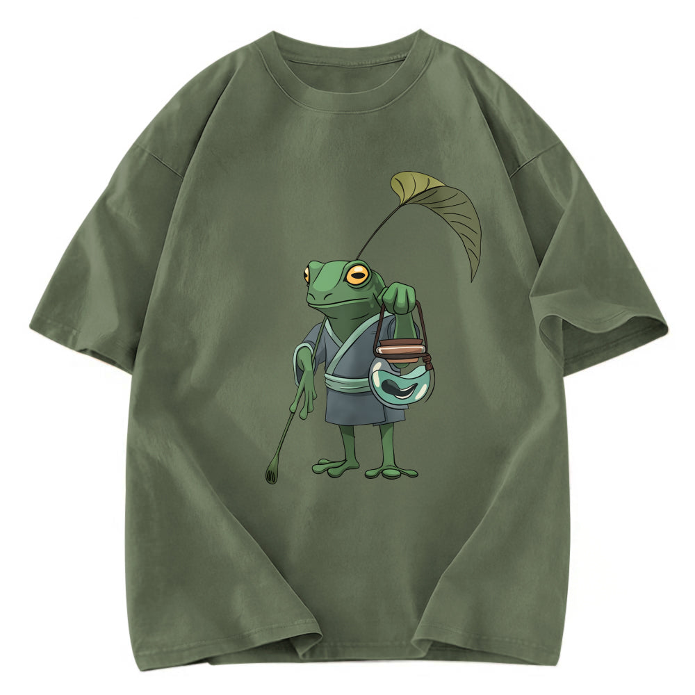 Tokyosol A Frog and His Son Washed T-Shirt