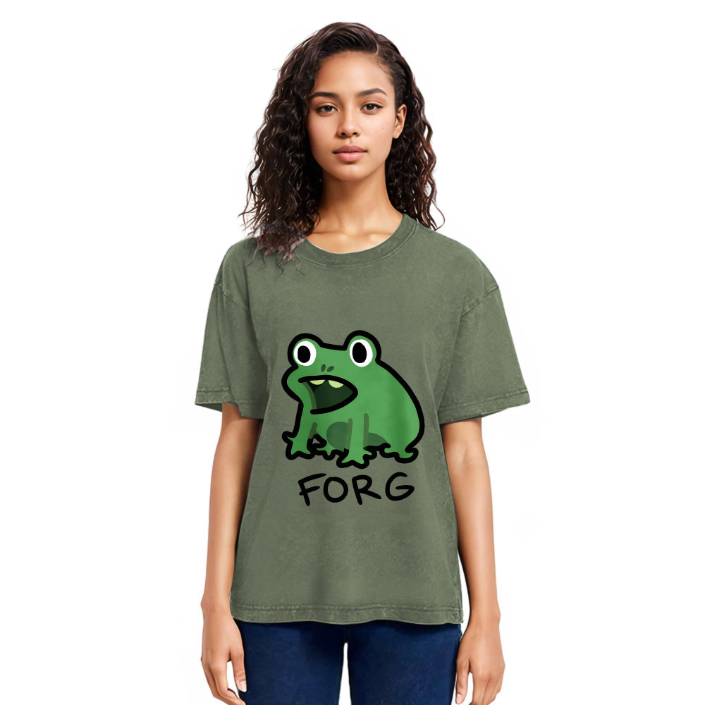 Tokyosol Funny Forg Japanese Washed T-Shirt