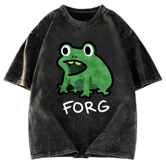 Tokyosol Funny Forg Japanese Washed T-Shirt