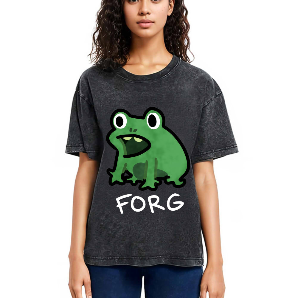 Tokyosol Funny Forg Japanese Washed T-Shirt